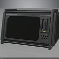 Modern Black Microwave Oven With Control Panel And Button Design For Kitchen