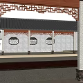 Ancient Chinese Traditional Architecture with Stone Lions Steps White Walls and Gray Rooftop