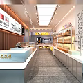 Century Old Dessert Shop Interior With Modern Decor Display Cases And Fresh Pastries