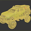 Modern all-terrain vehicle toy car 3d model