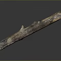 Natural Wooden Stone Log With Raw Organic Texture And Smooth Surface Material