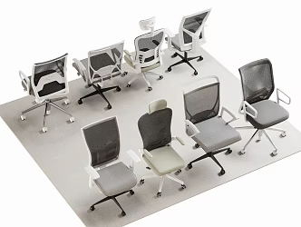 Modern Office Chair Computer Chair Swivel Chair 3d model
