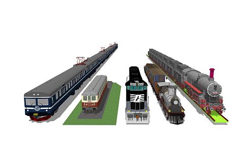 Modern Train 3d model