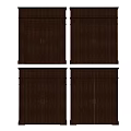 Classical Wooden Double Doors With Intricate Carvings And Panel Design Details