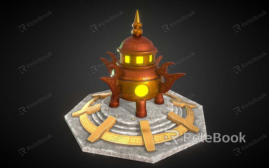 New Chinese Style Alchemy Furnace Stove model