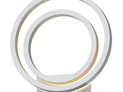 Modern Ring Shaped Circular Wall Lamp With LED Lighting And Sleek Contemporary Design 3d model