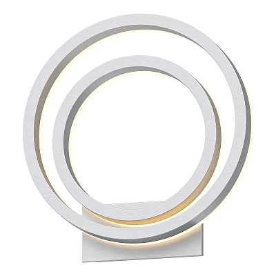 Modern Ring Shaped Circular Wall Lamp With LED Lighting And Sleek Contemporary Design 3d model