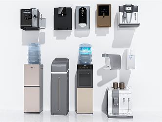 Modern Water Dispenser Direct Water Dispenser Water Filter Vertical Water Dispenser Wall Hanging Water Dispenser 3d model