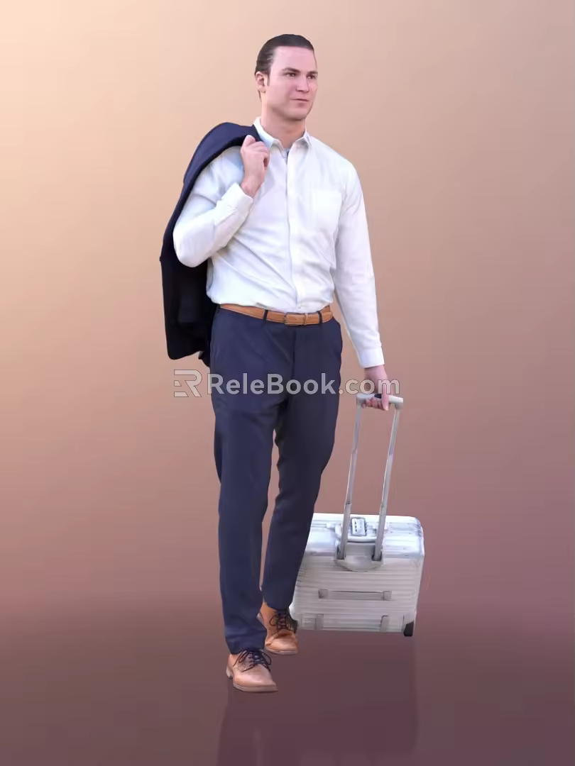 modern man 3d model