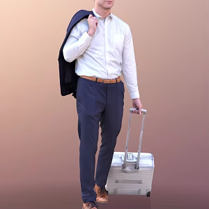 modern man 3d model