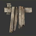 Old Rustic Wooden Planks Stacked As Natural Home Decor Household Items