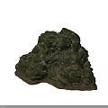 Large Green Natural Stone With Irregular Shape And Rough Surface Stacked For Landscape Decoration