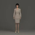 Virtual human host commentator 3d model