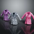 Stylish Bathrobes Collection with Purple Patterned and Pink Polka Dot Designs