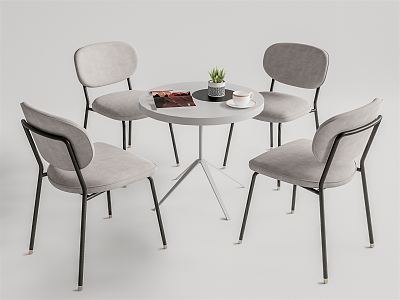 Modern leisure table and chair combination leisure table and chair negotiation table and chair dining table and chair model