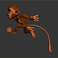 Monkey Monkey Cartoon Monkey Anime Monkey Stylized Monkey Fantasy Style Monkey Toy 3d model