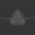 Spacecraft Module With Solar Panels And Thruster Components For Cosmic Exploration