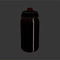 Modern Black Water Bottle Featuring White Stripe And Sleek Design For Everyday Use 3d model