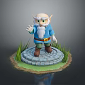 Wise Old Man Old Man Ancient Old Man Ancient Wise Warlock Taoist priest wizard mage 3d model