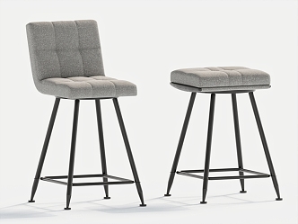 Modern Bar Chair High Stool Bar Stool 3d model