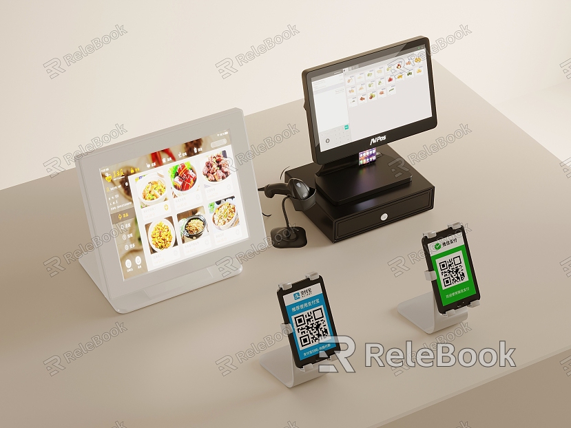 Modern cash register cash register supermarket model