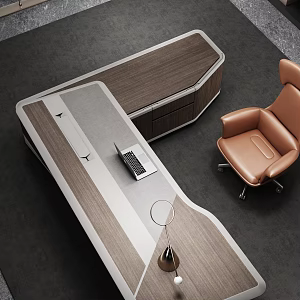 Modern Office Daban Desk 3d model