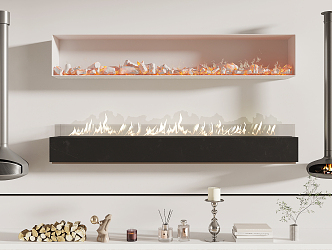 Modern Fireplace 3d model