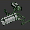 laser tower turret turntable sci-fi tower defense game tower defense sci-fi turret game turret game turret 3d model