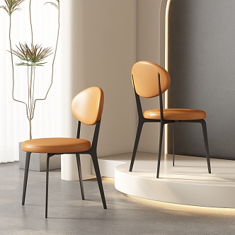 Dining chair combination 3d model