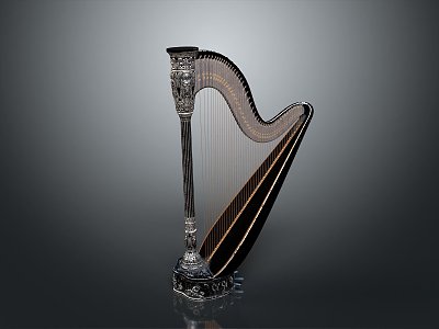 harp classical harp ancient harp western musical instrument western musical equipment western musical equipment music equipment model