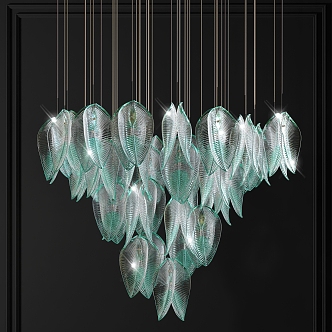 Modern Crystal Chandelier Decorative Crystal Chandelier 3d model