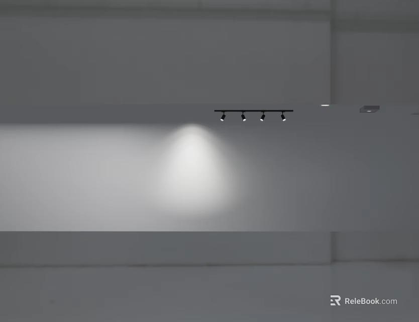 Recessed Downlights and Spotlights with Modern Design Providing Bright Focused Illumination on Ceiling 3d model 
