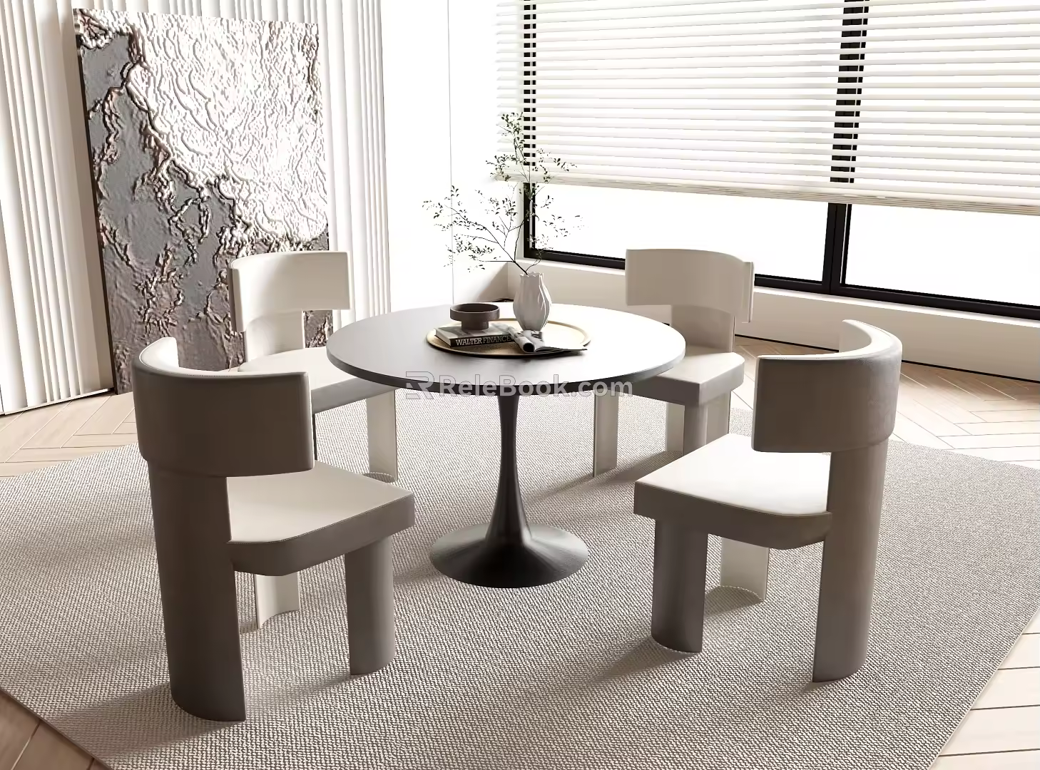 Modern Negotiation Tables and Chairs 3d model