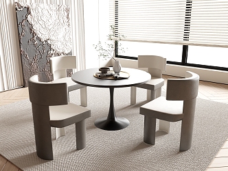 Modern Negotiation Tables and Chairs 3d model