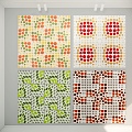 Pop Art Tile Polka Dot Color Gradient Square Tile Mosaic Splicing Seamless Tile 3d model