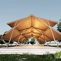 Modern Pavilion Landscape Corridor Landscape Structure Rest Architecture Landscape Pavilion Landscape Architecture 3d model