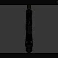 Modern Black Tactical Pistol With Textured Grip And Sight Features