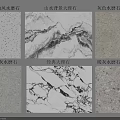 Various Wall Panels Featuring Cream Landscape Gray Dark Gray Classic Warm Gray Terrazzo and Marble