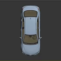 Modern Light Blue Toyota Sedan With Brown Interior And Silver Alloy Wheels