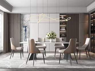 Modern Restaurant 3d model