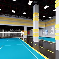 Spacious Modern Gym Interior With Rows Of Exercise Bikes Mirrors And Bright Lighting