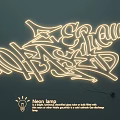Classic Graffiti Style Neon Lamp Set Featuring Soft Neon Material Design