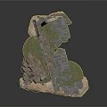 Ancient Architectural Components Scene With Stone Archway Steles Stone Path And Grassland