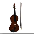 Professional Wooden Electronic Violin Musical Instrument With Classic Design And Bow