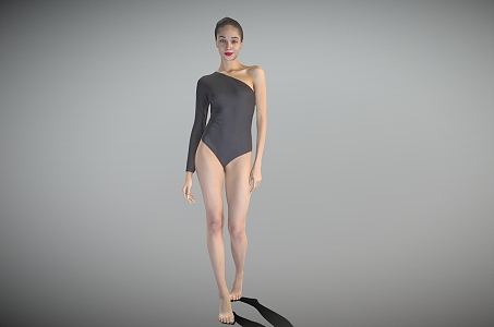 Yoga clothing beauty standing posture lady beauty model 3d model