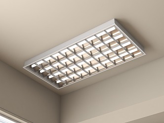 Modern Grille Lamp 3d model