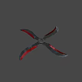 Shuriken Four Bladed Metal Traditional Ninja Weapon With Sharp Edges And Circular Center