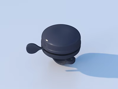 Black Round Manual Kitchen Tool With Handle For Daily Household Use 3d model