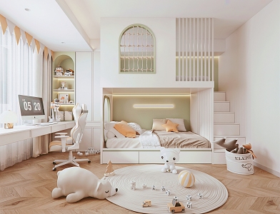 Modern Children's Room 3d model