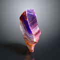 Colorful Agate Pattern Single Chair Featuring Vibrant Purple Orange And White Tones